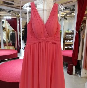 Bill Levkoff coral short dress new, no tags